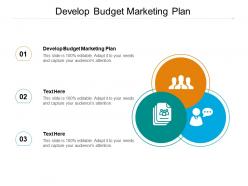 Develop budget marketing plan ppt powerpoint presentation show design templates cpb