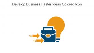 Develop Business Faster Ideas Colored Icon In Powerpoint Pptx Png And Editable Eps Format