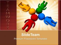 Develop business strategy templates 3d man with heads together teamwork ppt themes powerpoint