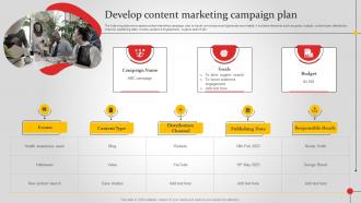 Develop Content Marketing Campaign Plan Improving Brand Awareness MKT SS V