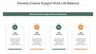 Develop Culture Support Work Life Balance In Powerpoint And Google Slides Cpb