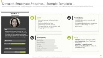 Develop Employee Personas Sample Template Hr Strategy Of Employee Engagement
