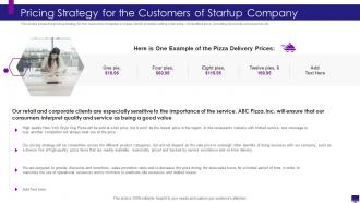Develop good company strategy for financial growth pricing strategy customers of startup company