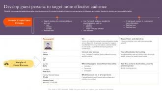 Develop Guest Persona To Target More Effective Audience Introduction To Tourism Marketing MKT SS V