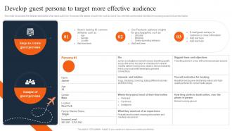 Develop Guest Persona To Target More Effective Audience Travel And Tourism Marketing Strategies MKT SS V