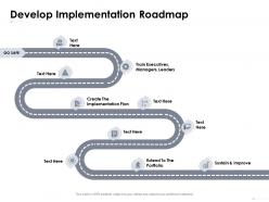 Develop Implementation Roadmap Implementation Plan Ppt Powerpoint Presentation Ideas Aids