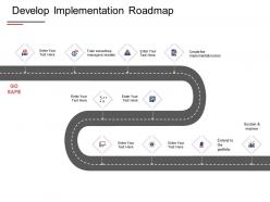 Develop implementation roadmap improve portfolio ppt powerpoint presentation show files