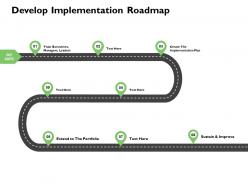 Develop implementation roadmap timeline ppt presentation slides
