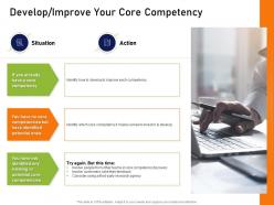 Develop improve your core competency how to mold elements of an organization for synergy and success ppt pictures