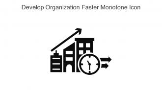 Develop Organization Faster Monotone Icon In Powerpoint Pptx Png And Editable Eps Format