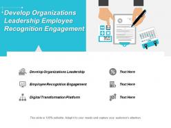 Develop organizations leadership employee recognition engagement digital transformation platform cpb