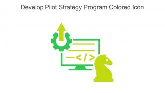 Develop Pilot Strategy Program Colored Icon In Powerpoint Pptx Png And Editable Eps Format