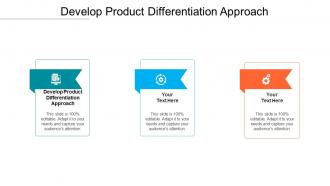 Develop product differentiation approach ppt powerpoint presentation portfolio grid cpb