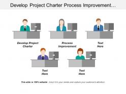 Develop project charter process improvement adjustment meet goal