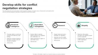 Develop Skills For Conflict Negotiation Strategies