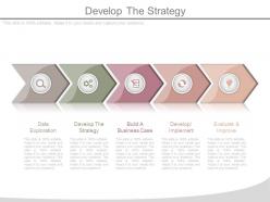 Develop the strategy powerpoint presentation slides