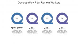 Develop work plan remote workers ppt powerpoint presentation example 2015 cpb