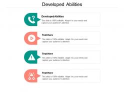 Developed abilities ppt powerpoint presentation file infographic template cpb