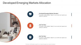 Developed Emerging Markets Allocation In Powerpoint And Google Slides Cpb