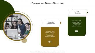 Developer Team Structure In Powerpoint And Google Slides Cpb