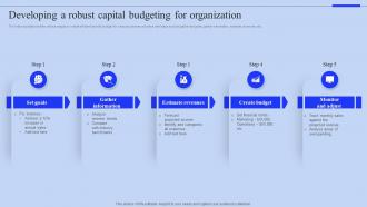 Developing A Robust Capital Budgeting For Organization