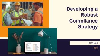 Developing A Robust Compliance Strategy PPT Summary AT