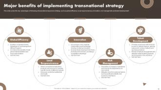 Developing A Transnational Strategy To Increase Global Reach Powerpoint Presentation Slides Strategy CD Analytical Impressive
