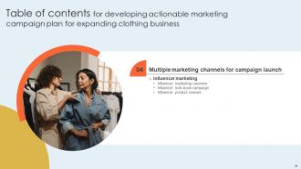 Developing Actionable Marketing Camapign Plan For Expanding Clothing Business Complete Deck Strategy CD V Unique Analytical