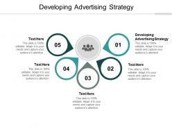 Developing advertising strategy ppt powerpoint presentation model background cpb