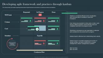 Developing Agile Framework And Practices Through Kanban Agile Aided Software Development