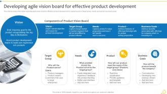 Developing Agile Vision Board For Effective Product Development Agile Initiation Playbook