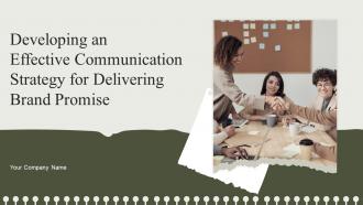 Developing An Effective Communication Strategy For Delivering Brand Promise Branding CD