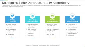 Developing better data culture with accessibility
