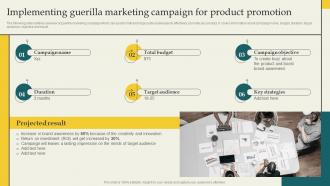 Developing Branding Strategies Implementing Guerilla Marketing Campaign For Product Branding SS V