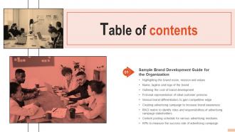 Developing Branding Strategies To Increase Sales And Profit Table Of Contents