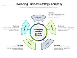 Developing business strategy company ppt powerpoint presentation cpb
