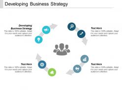 Developing business strategy ppt powerpoint presentation gallery outfit cpb