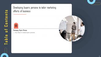 Developing Buyers Persona To Tailor Marketing Efforts Of Business Powerpoint Presentation Slides MKT CD Visual Compatible