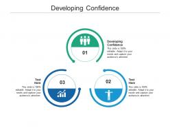 Developing confidence ppt powerpoint presentation inspiration guidelines cpb