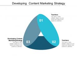 Developing content marketing strategy ppt powerpoint presentation file formats cpb