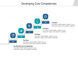 Developing core competencies ppt powerpoint presentation show graphics download cpb