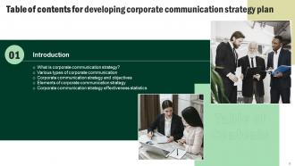 Developing Corporate Communication Strategy Plan Powerpoint Presentation Slides Compatible Captivating