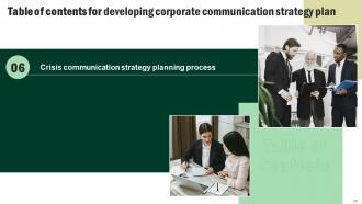 Developing Corporate Communication Strategy Plan Powerpoint Presentation Slides Images Aesthatic