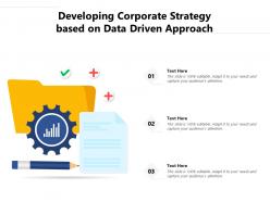Developing corporate strategy based on data driven approach