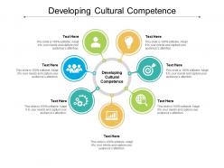 Developing cultural competence ppt powerpoint presentation gallery model cpb