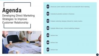 Developing Direct Marketing Strategies To Improve Customer Relationship Complete Deck MKT CD V Visual Captivating