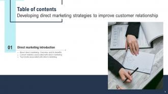 Developing Direct Marketing Strategies To Improve Customer Relationship Complete Deck MKT CD V Analytical Captivating