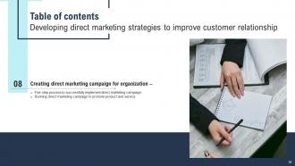 Developing Direct Marketing Strategies To Improve Customer Relationship Complete Deck MKT CD V Image Engaging