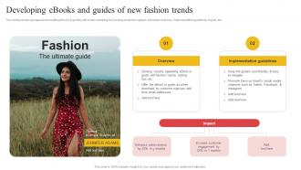 Developing Ebooks And Guides Of New Fashion Building Comprehensive Apparel Business Strategy SS V