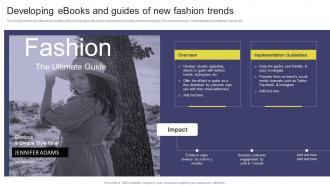 Developing Ebooks And Guides Of New Fashion Elevating Sales Revenue With New Promotional Strategy SS V